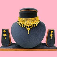 Artificial Gold Choker Necklace